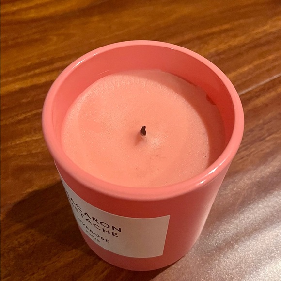 Overose Macaron Pistache Candle lightly used - Picture 2 of 3